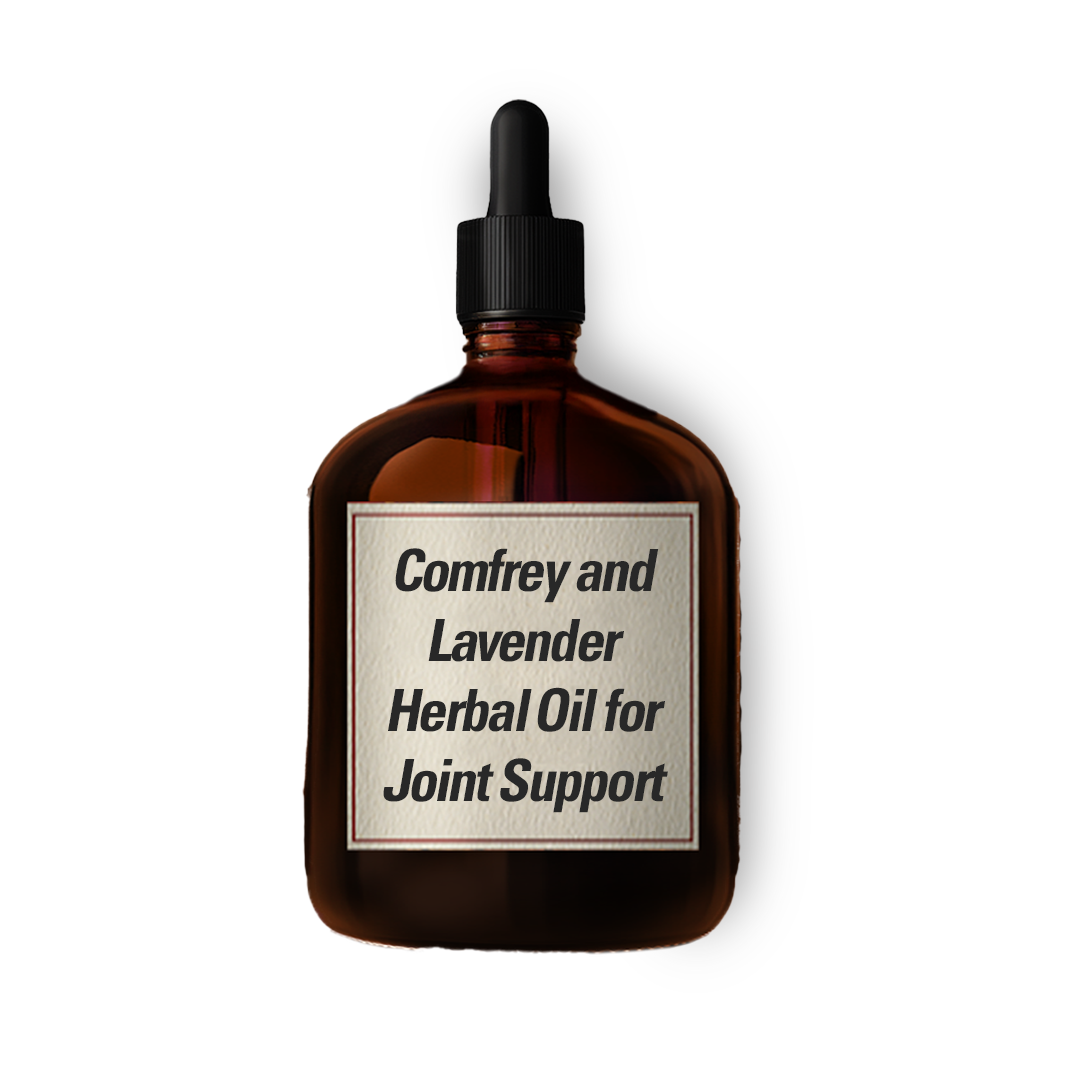 Comfrey and Lavender Herbal Oil for Joint Support