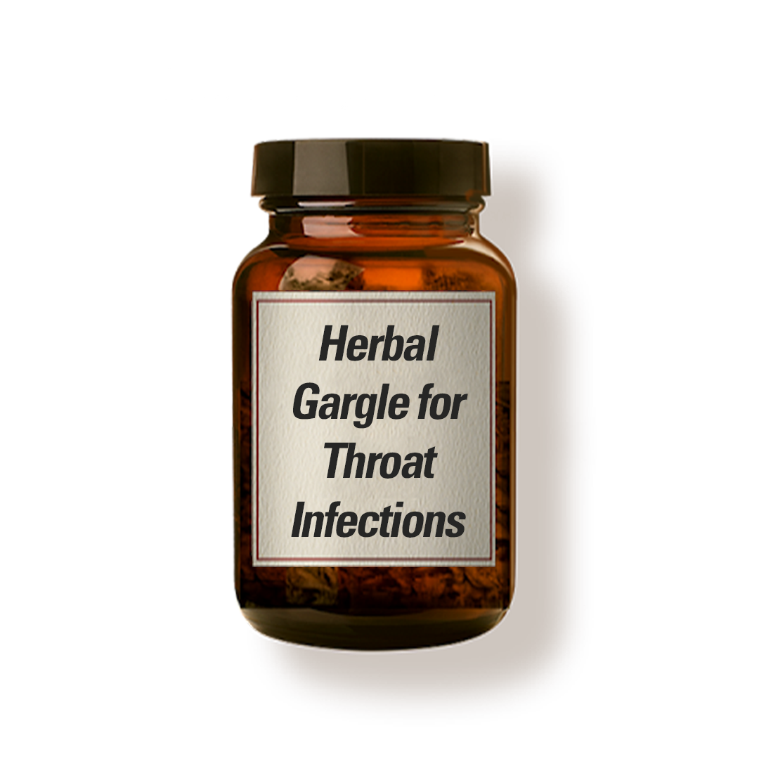 Herbal Gargle for Throat Infections