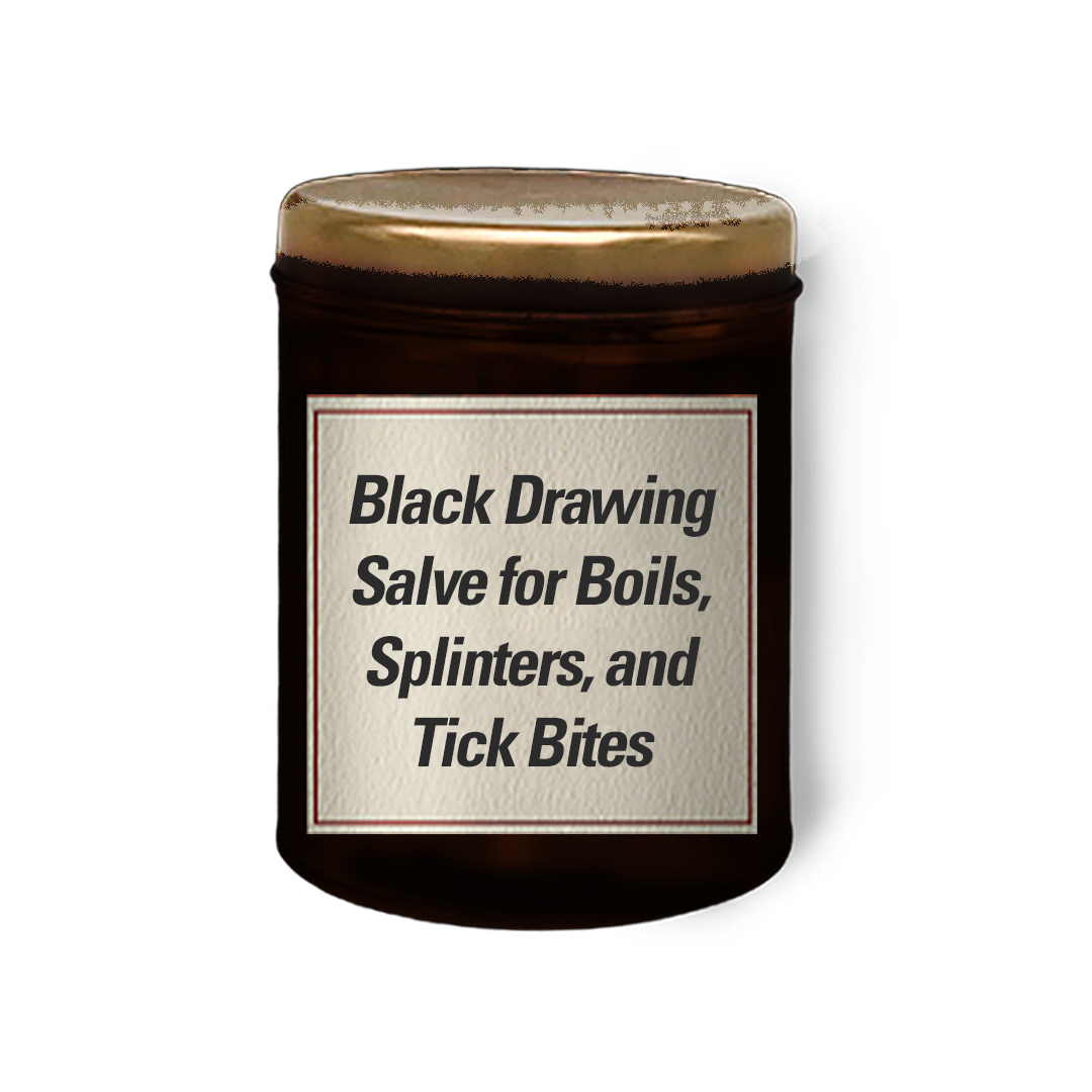 Black Drawing Salve for Boils, Splinters, and Tick Bites