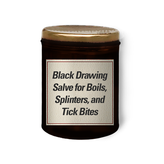 Black Drawing Salve for Boils, Splinters, and Tick Bites