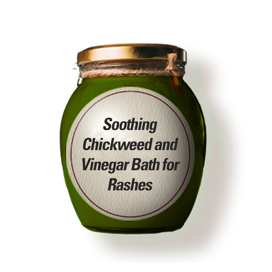 Soothing Chickweed and Vinegar Bath for Rashes