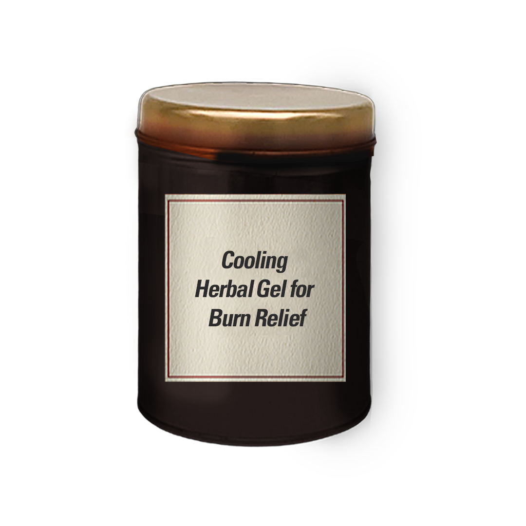 Cooling Herbal Gel for Burn Relief