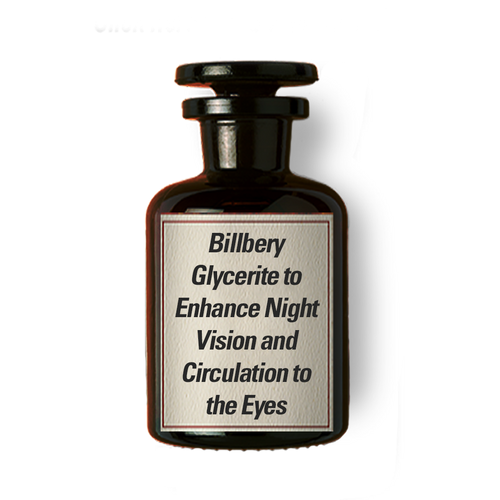Billbery Glycerite to Enhance Night Vision and Circulation to the Eyes
